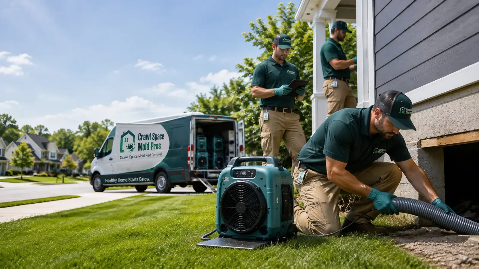 Crawl Space Mold Removal in Carson, IA